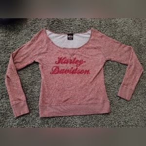 harley davidson red sweater size medium